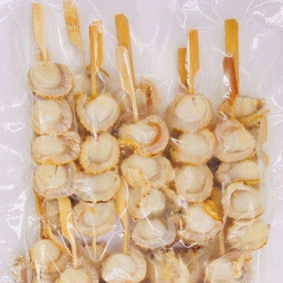 Boiled Scallop Skewer | グリル用 ホタテ串 | 600G