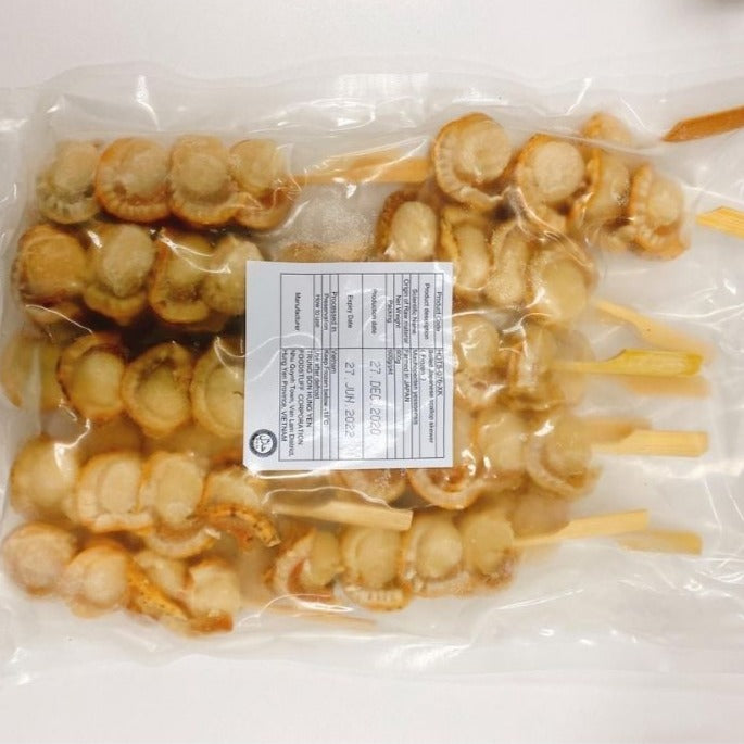 Boiled Scallop Skewer | グリル用 ホタテ串 | 600G