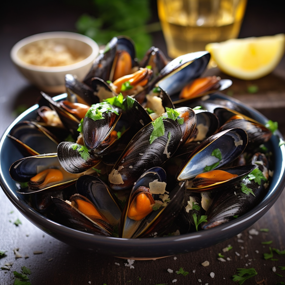 
                  
                    Boiled Mussels |ボイルムール貝| 500g
                  
                