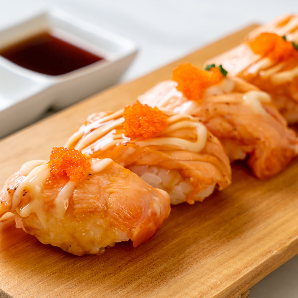 [𝙉𝙀𝙒!!] Aburi Salmon Belly Cut Off | サーモンハラス切り落とし | 500G